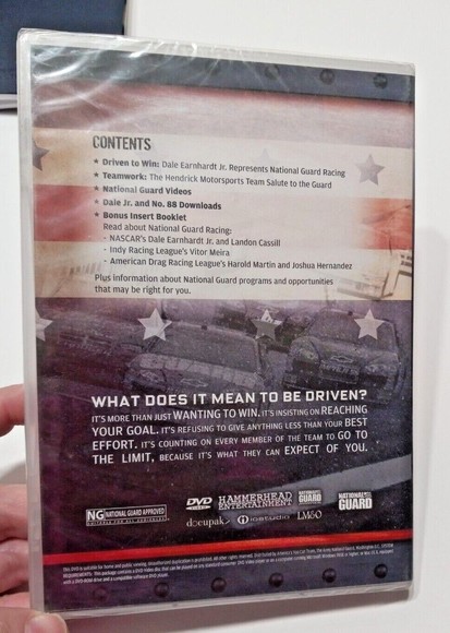 National Guard Dale Earnhardt, Jr. NASCAR 3 Piece Race Fan Lot Driven To Win DVD - Picture 3 of 12